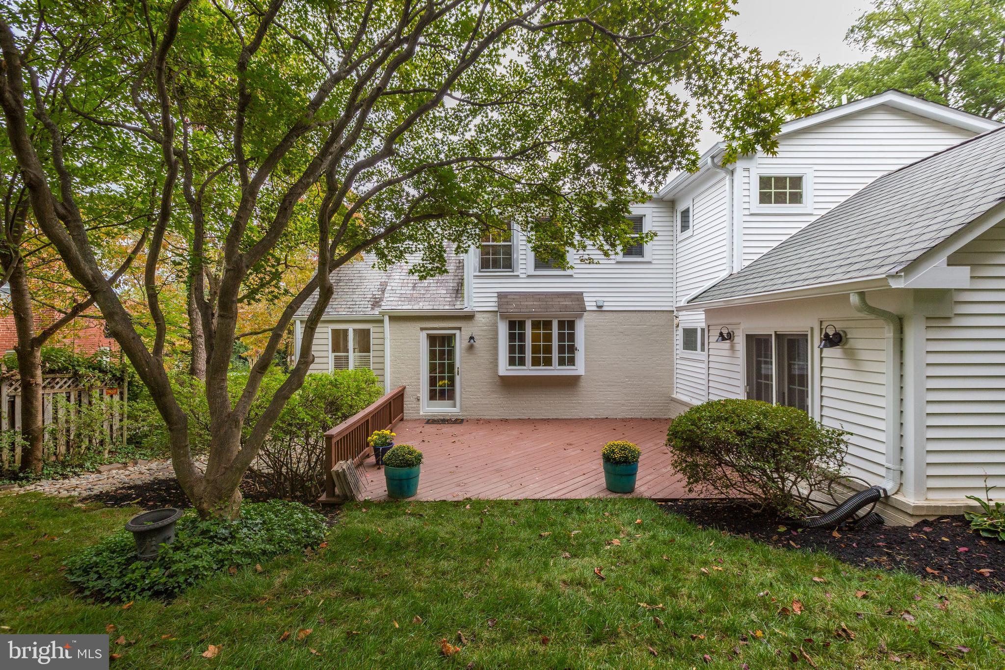 8002 Custer Road Bethesda, MD 20814 - Photo 31 of 32 Beautiful secluded backyard space with large deck