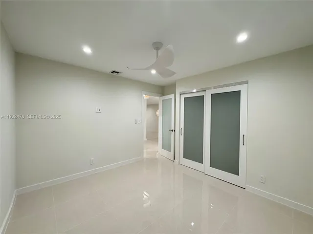 a view of an empty room