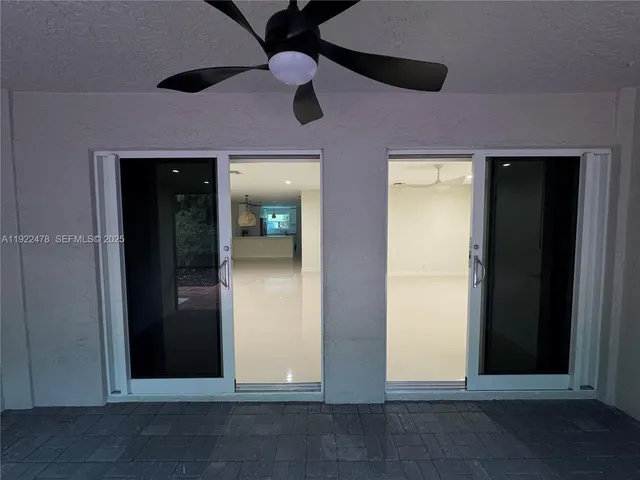 a view of wooden door