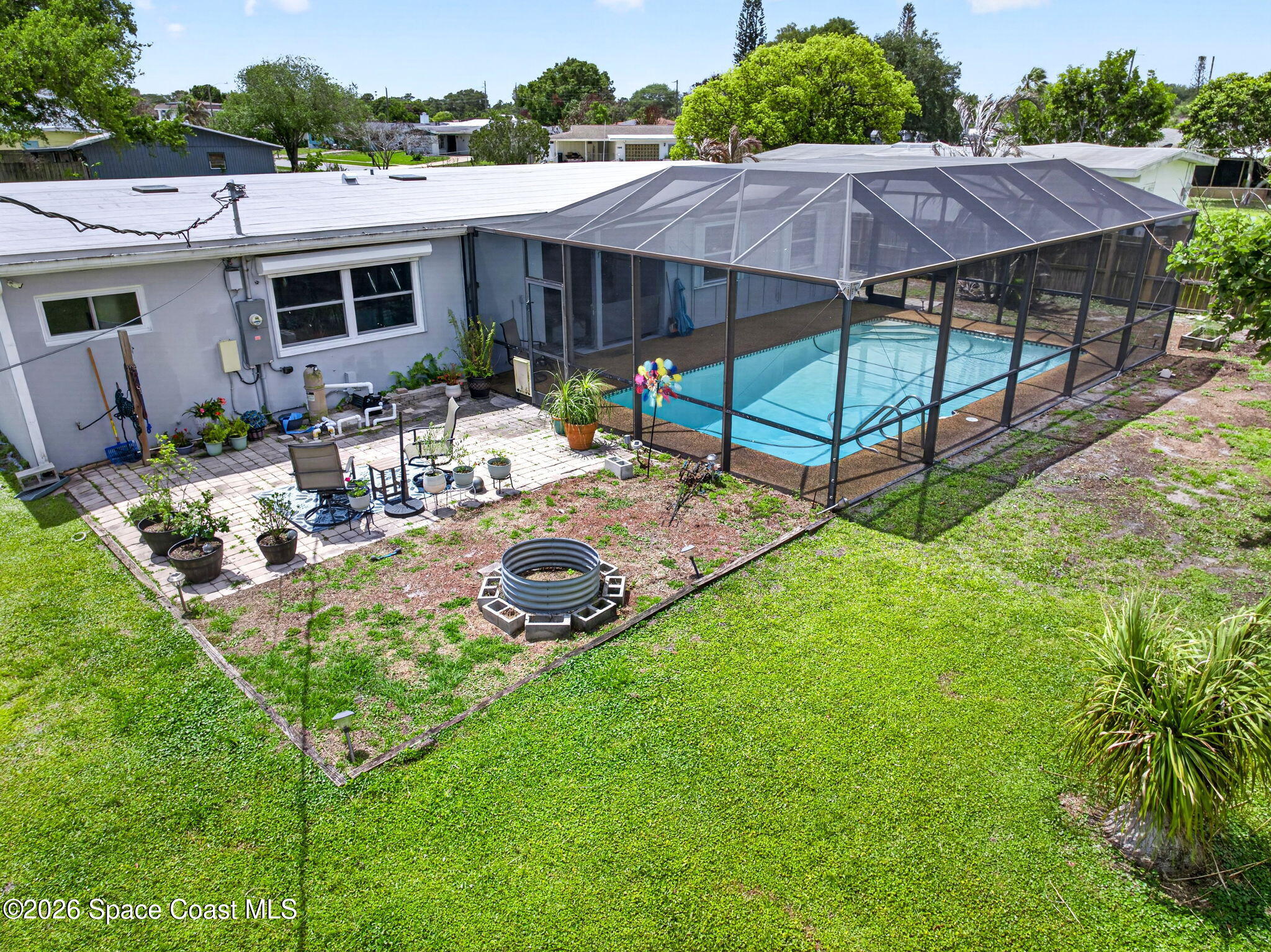 713 James Circle Palm Bay, FL 32905 - Photo 2 of 53 Back Pool Corner View