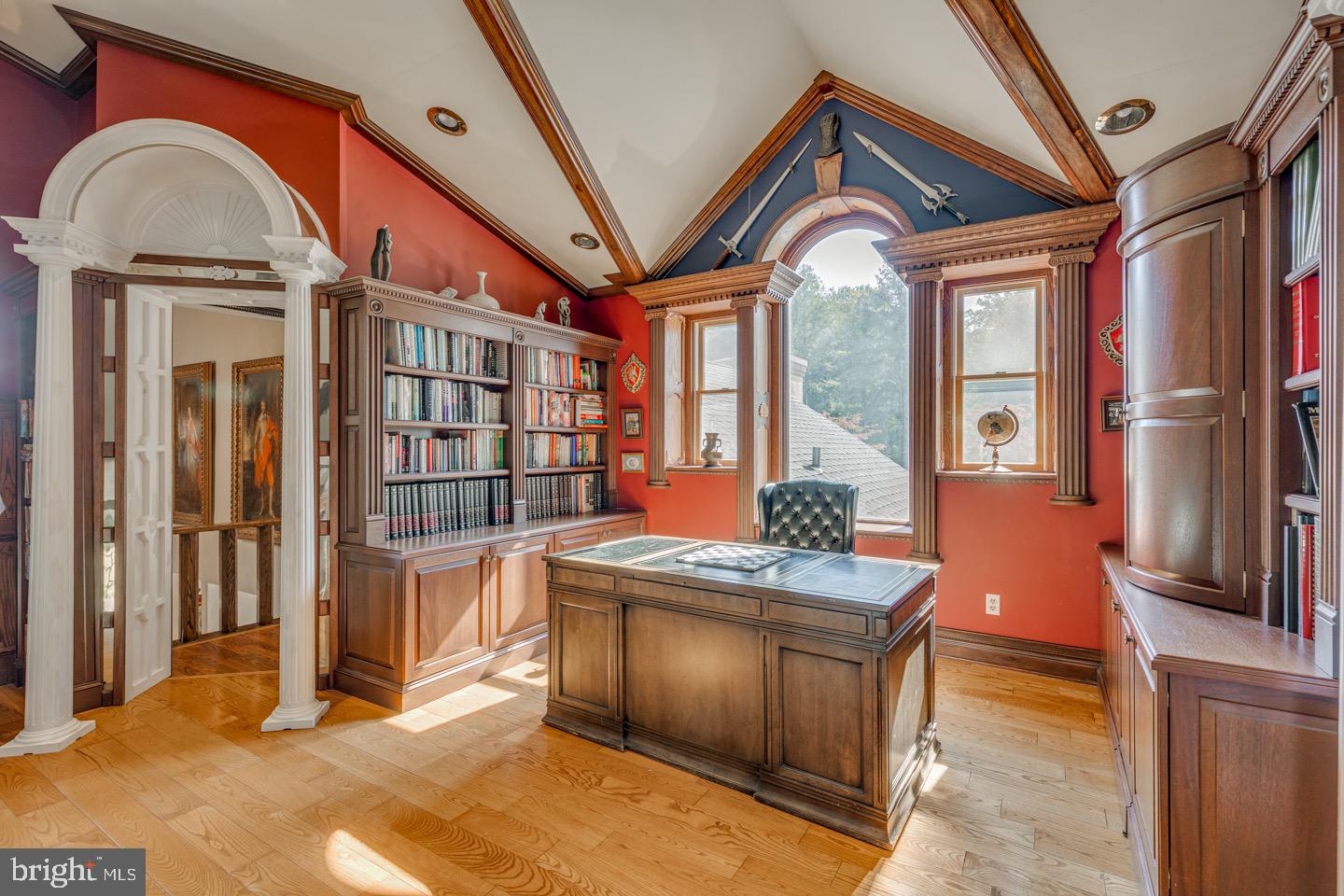 740 Garwood Road Moorestown, NJ 08057 - Photo 26 of 41 Elegant home office with rich wood accents.