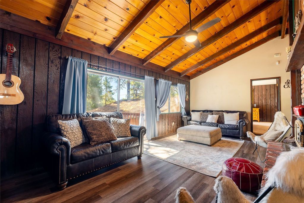 25580 Fir Street Idyllwild, CA 92549 - Photo 8 of 48 a living room with furniture and a large window