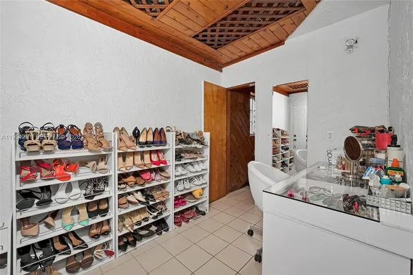 a room with storage and utility