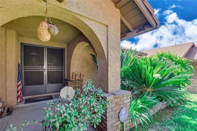 a view of a entryway door of the house