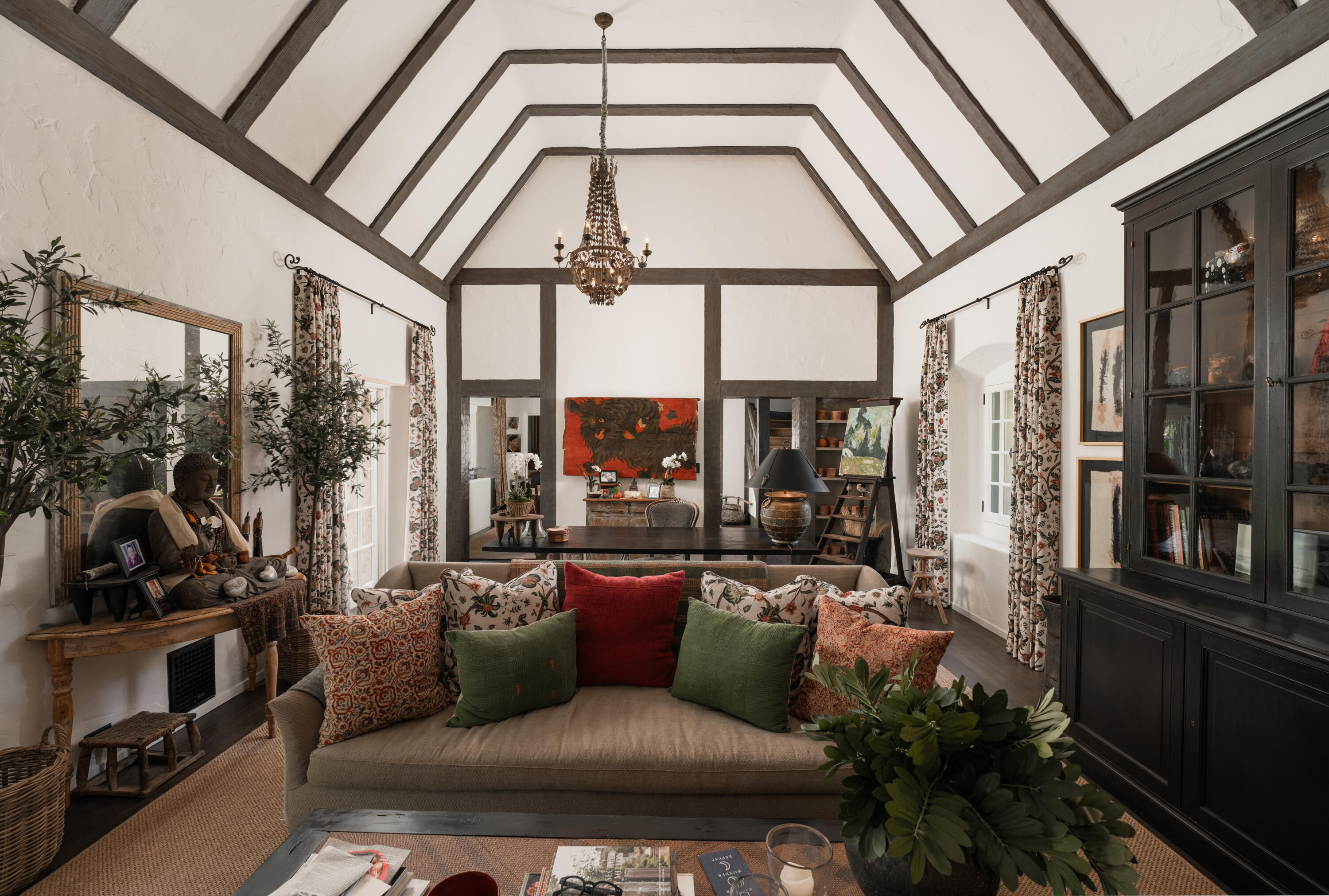 175 Miramar Avenue Montecito, CA 93108 - Photo 5 of 33 a living room with furniture and a floor to ceiling window
