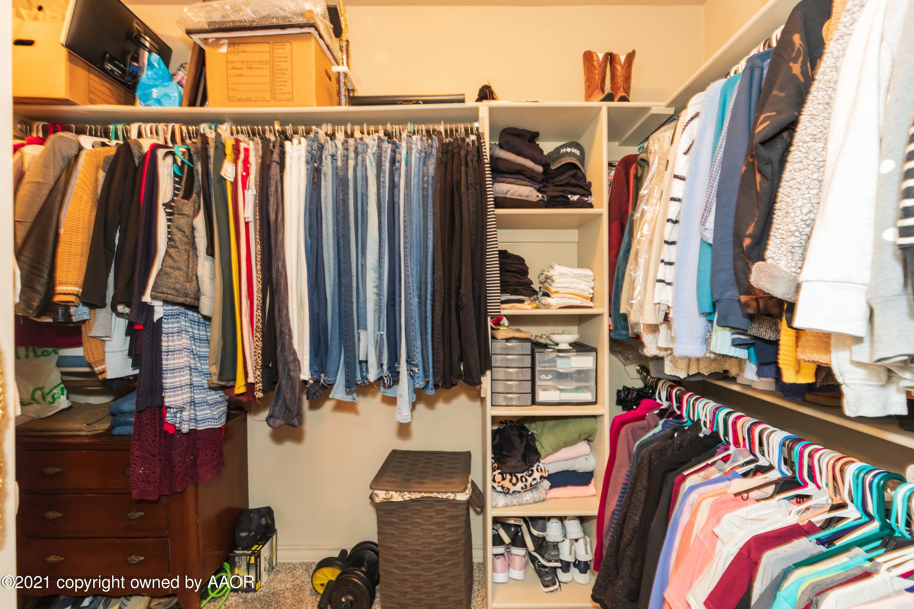 18201 Stone Creek Road Amarillo, TX 79124 - Photo 26 of 57 MASTER CLOSET VIEW 2