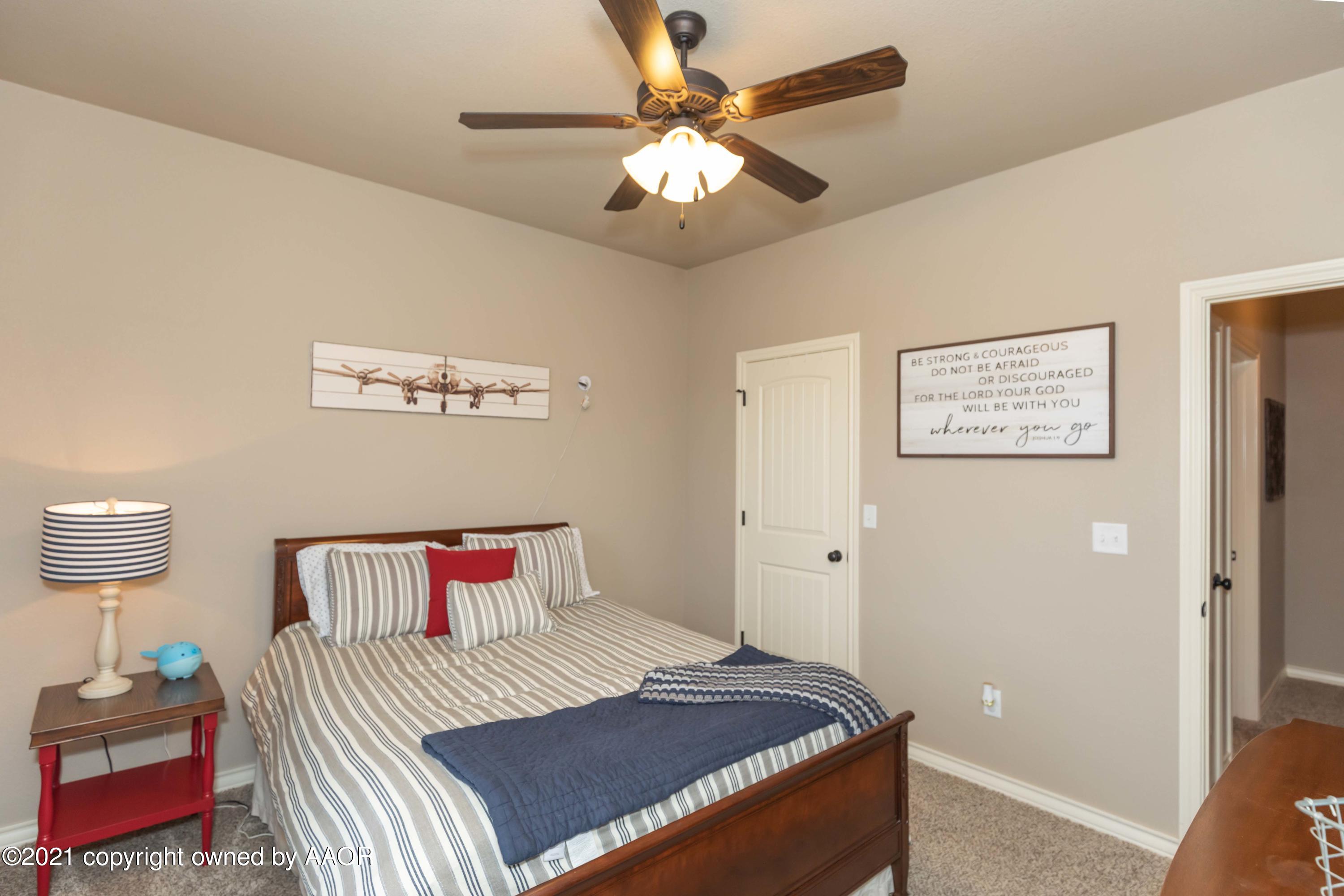 18201 Stone Creek Road Amarillo, TX 79124 - Photo 34 of 57 BEDROOM 2 VIEW 4