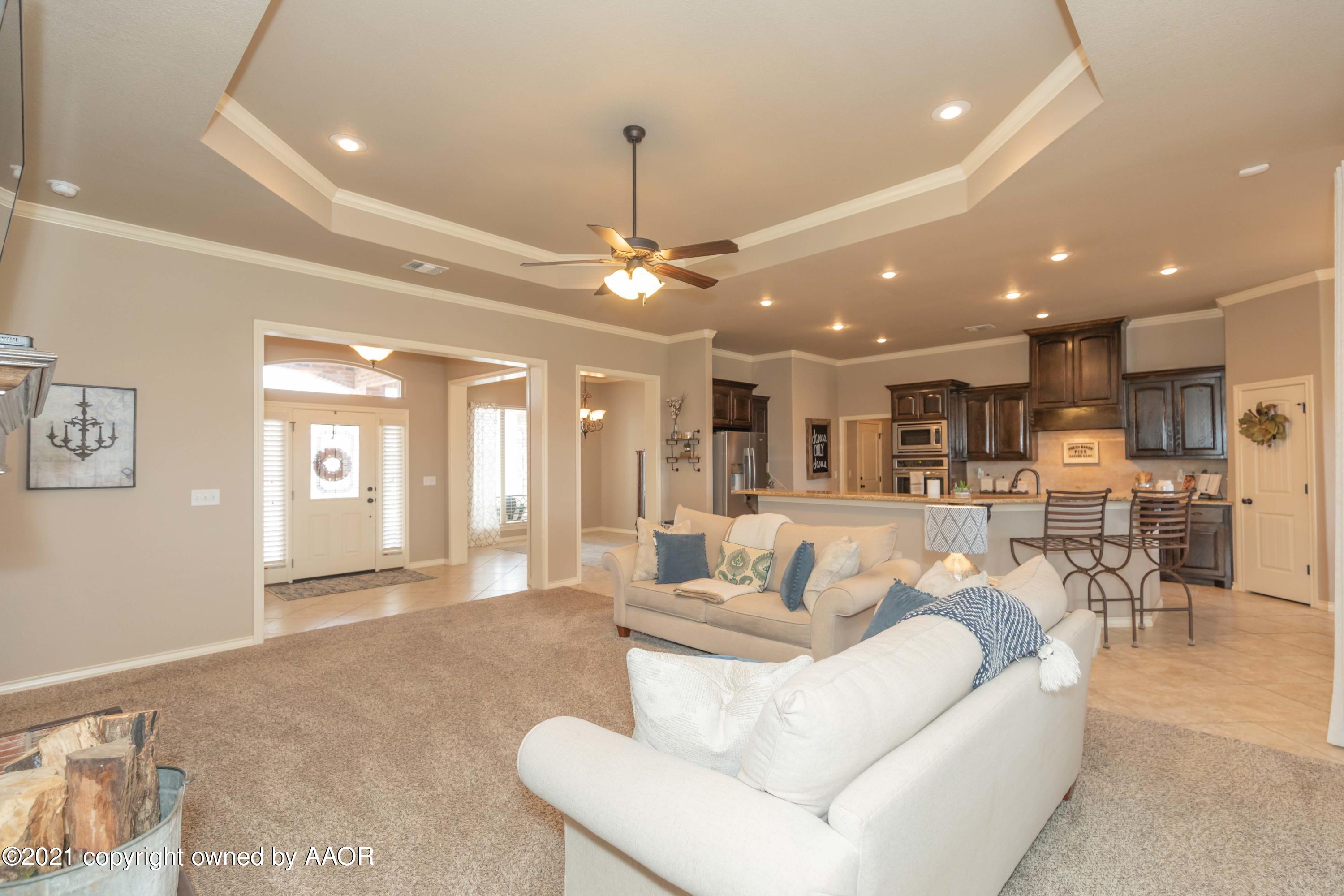 18201 Stone Creek Road Amarillo, TX 79124 - Photo 9 of 57 LIVING ROOM VIEW 3