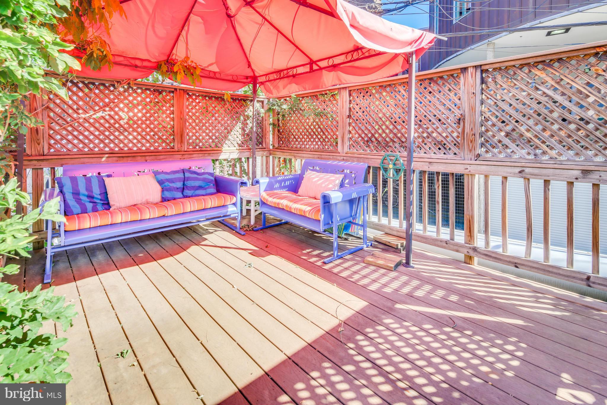 2317 Ontario Road Northwest Washington, DC 20009 - Photo 29 of 30 a view of a wooden bench on the deck