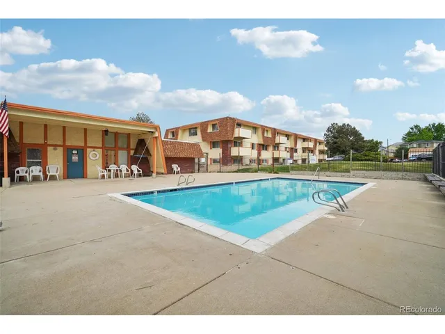 a view of outdoor space and swimming pool
