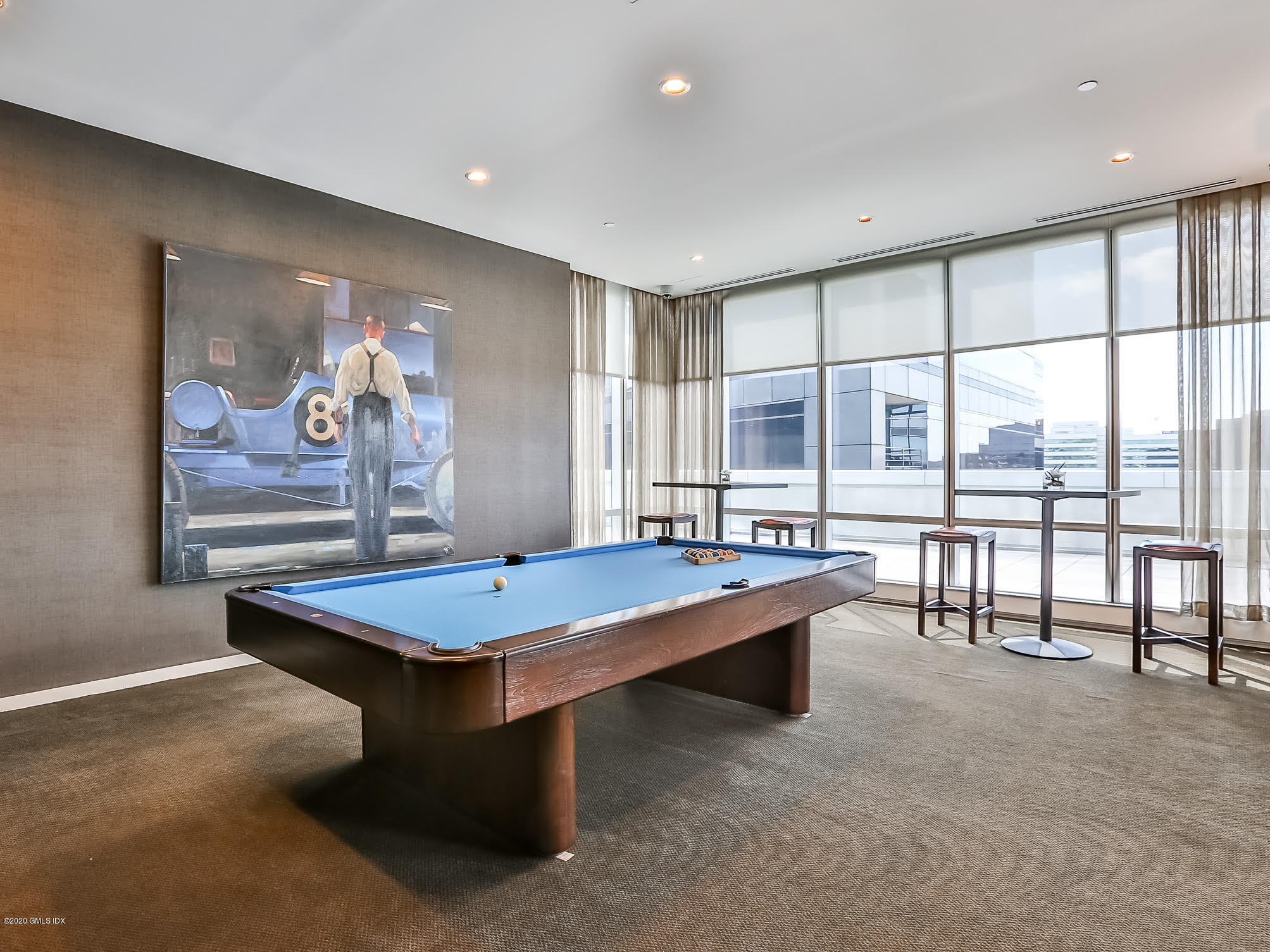 1 Broad Street, Unit PHD4 Stamford, CT 06901 - Photo 36 of 38 a room with pool table and windows