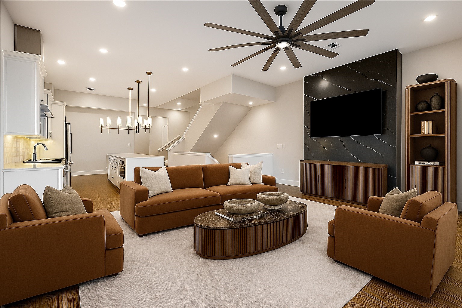 1518 Houston Avenue Houston, TX 77007 - Photo 3 of 40 a living room with furniture and a flat screen tv