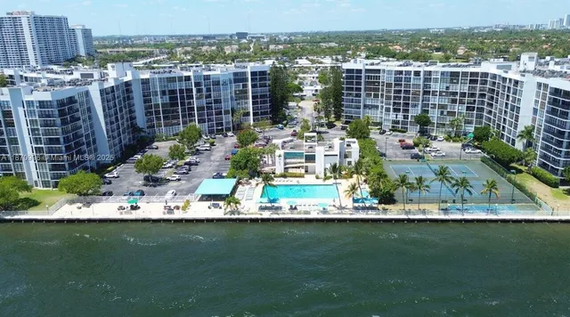 a view of a city with tall buildings