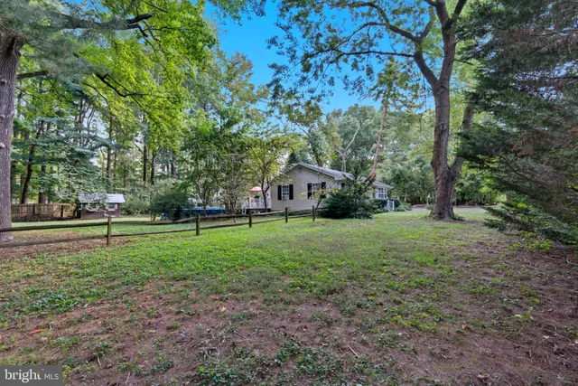 a house view with a garden space