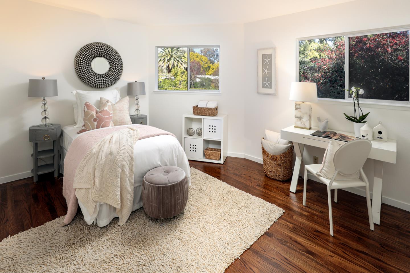 95 Mulberry Lane Atherton, CA 94027 - Photo 12 of 26 a bed room with a bed and a chair