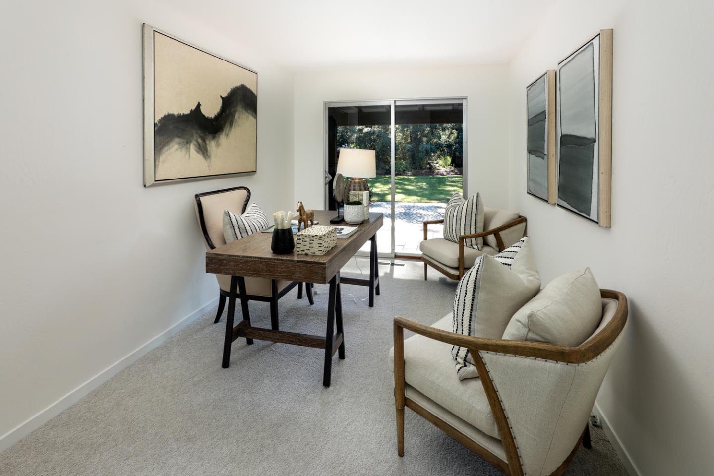 95 Mulberry Lane Atherton, CA 94027 - Photo 10 of 26 a workspace with furniture and window