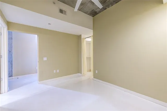 a view of an empty room