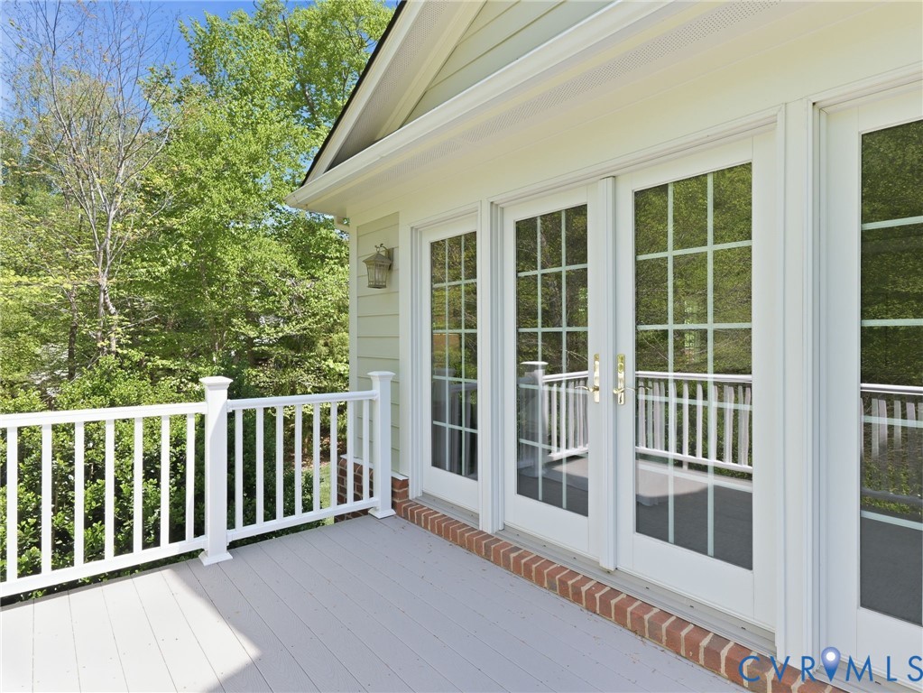 3506 Salles Ridge Court Midlothian, VA 23113 - Photo 28 of 78 Private Deck for First Floor Primary Bedroom Suite