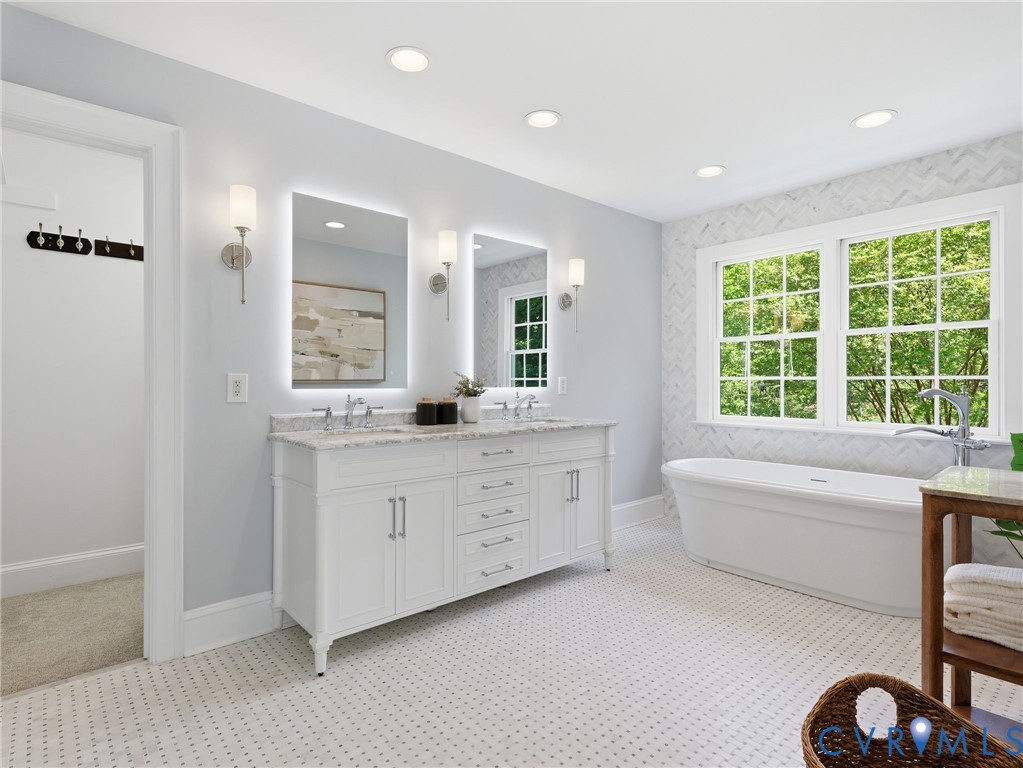 3506 Salles Ridge Court Midlothian, VA 23113 - Photo 39 of 78 Second Floor Primary Bathroom Renovated in 2025