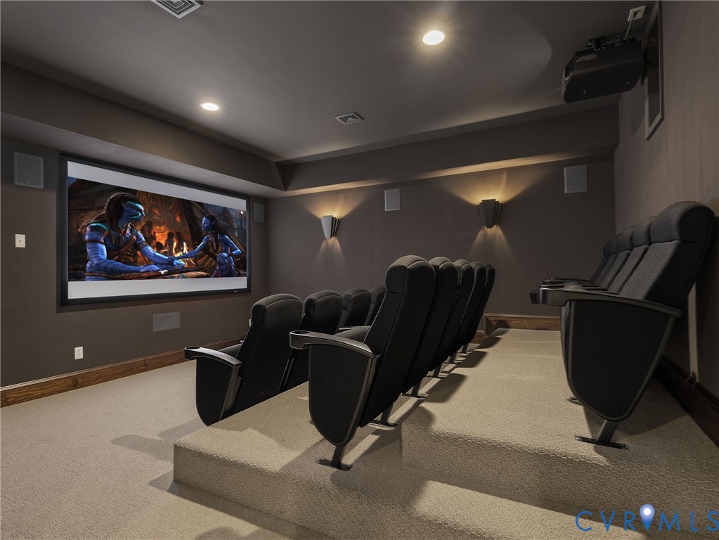 3506 Salles Ridge Court Midlothian, VA 23113 - Photo 50 of 78 Lower Level Theater Room