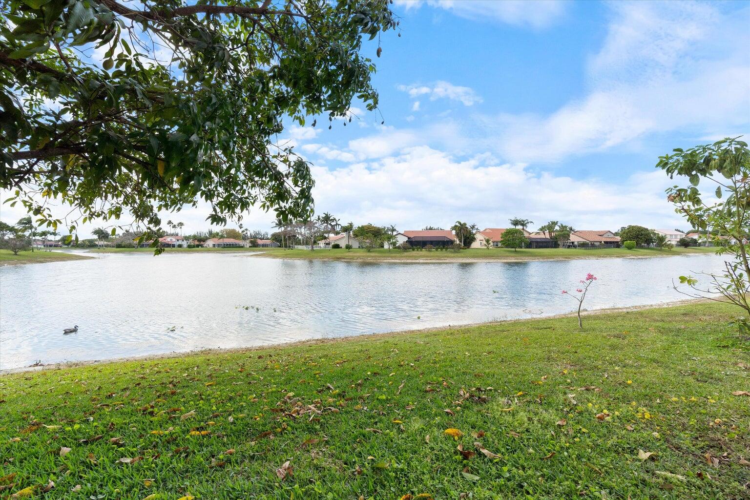11241 Island Lakes Lane Boca Raton, FL 33498 - Photo 10 of 47 a view of a lake with houses in the back