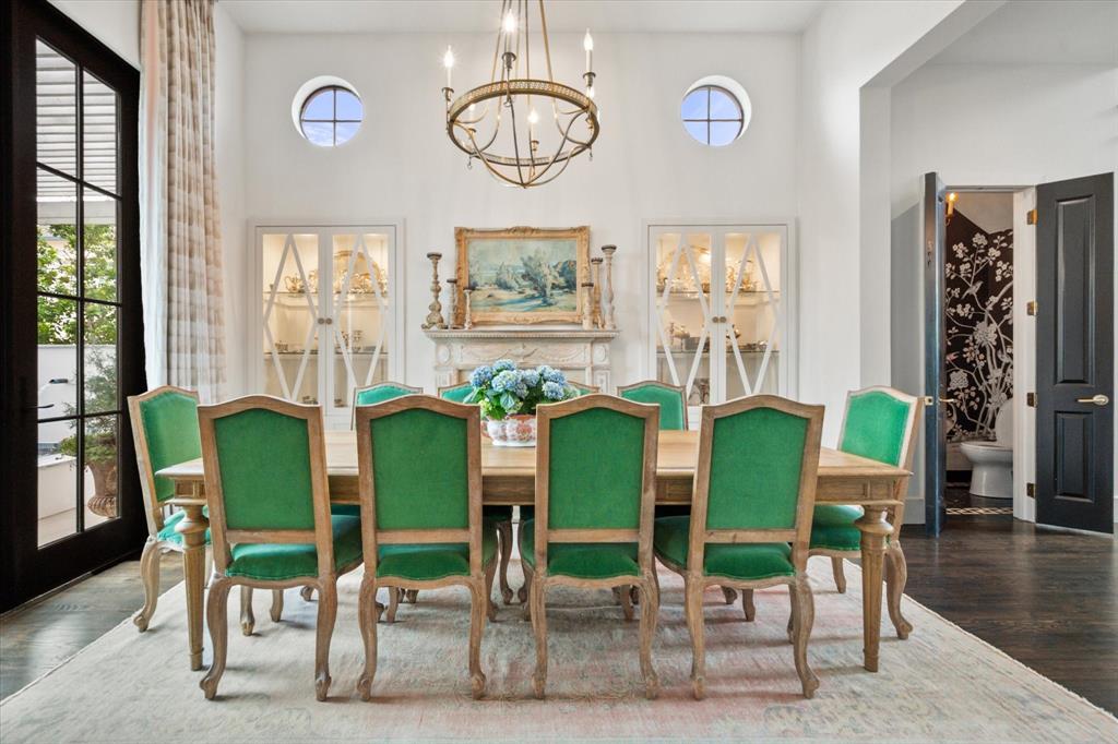 3824 Bishops Flower Road Fort Worth, TX 76109 - Photo 8 of 38 a view of a dining room with furniture window and wooden floor
