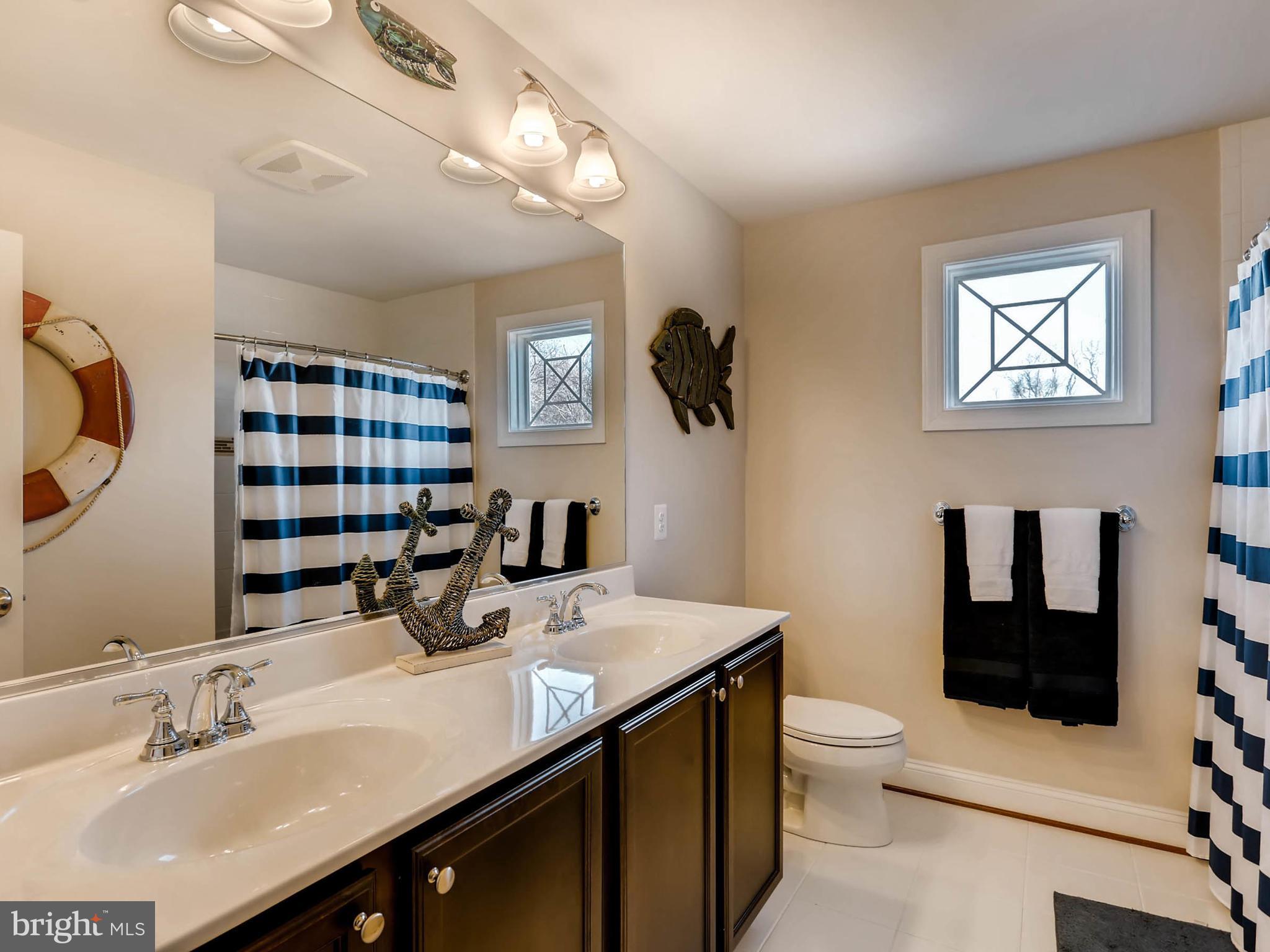 1813 Laurel Brook Road Fallston, MD 21047 - Photo 22 of 30 Hall Bathroom on upper level with Double Sink