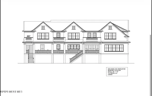 a view of a large white building