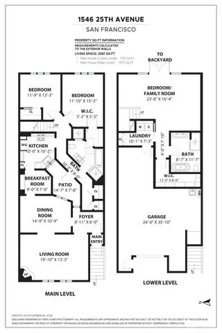 $1,595,000 | 1546 25th Avenue, San Francisco, CA 94122