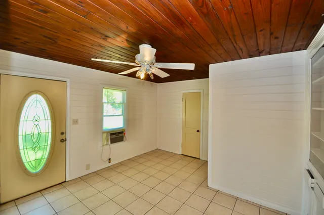 a view of an empty room