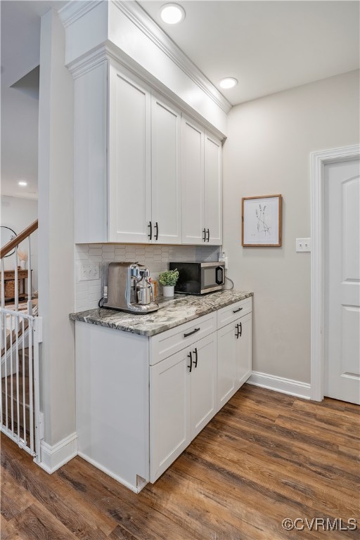 6310 Rock Run Road Chesterfield, VA 23832 - Photo 13 of 38 a kitchen with granite countertop white cabinets and white appliances