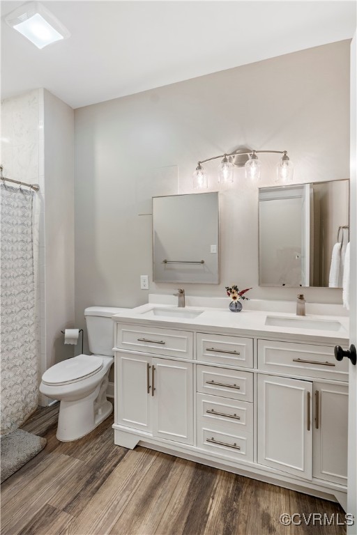 6310 Rock Run Road Chesterfield, VA 23832 - Photo 31 of 38 a bathroom with a double vanity sink mirror and toilet