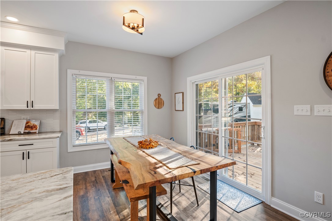 6310 Rock Run Road Chesterfield, VA 23832 - Photo 9 of 38 a view of a dining room with furniture window and outside view