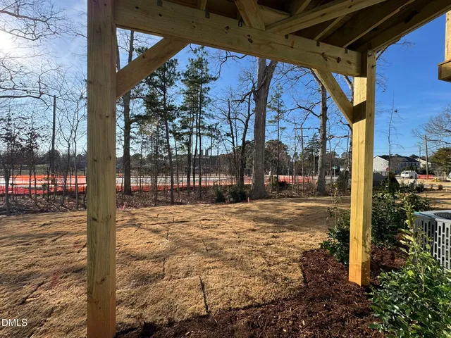 a view of street with a building
