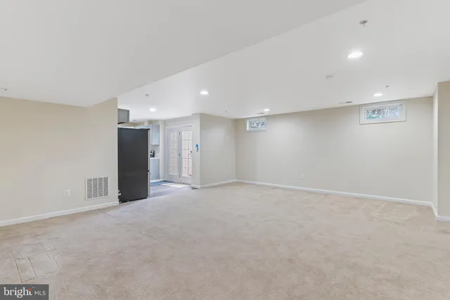 a view of an empty room