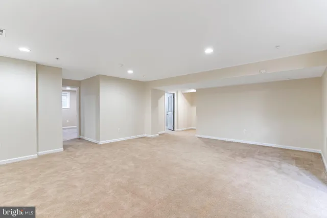 a view of an empty room