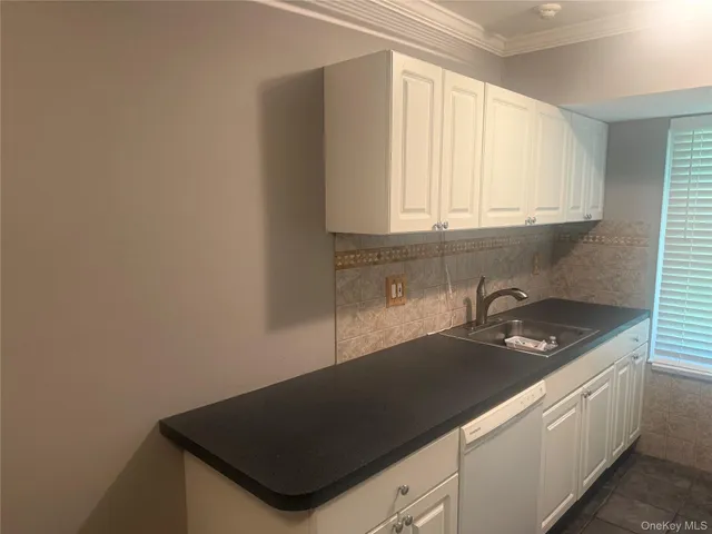 a kitchen with a sink a stove and cabinets