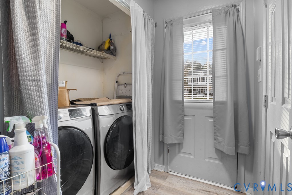 4025 Frye Terrace Colonial Heights, VA 23834 - Photo 14 of 14 Dedicated laundry area featuring wood-finish floor