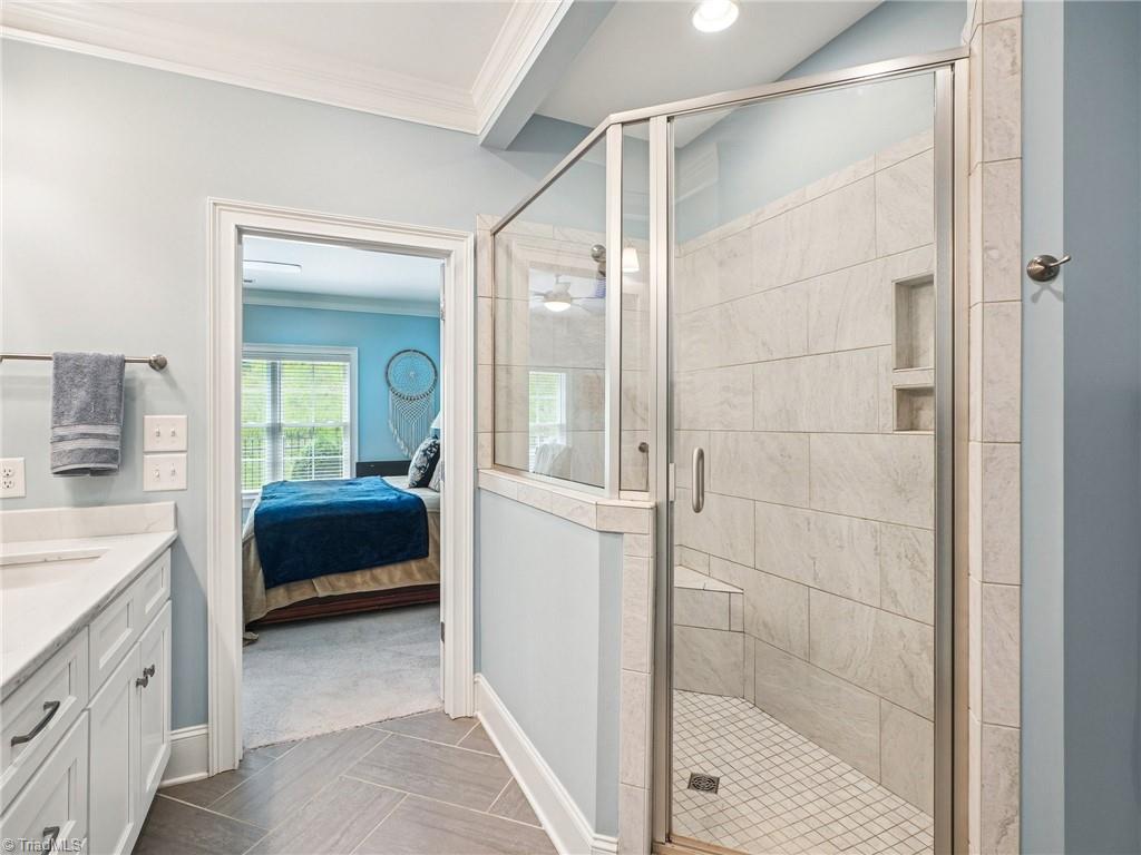 1659 Angus Ridge Drive Kernersville, NC 27284 - Photo 17 of 34 Love the gorgeous Tiled shower!