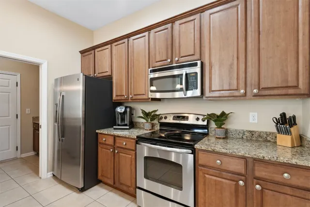 a view of a building with a porch