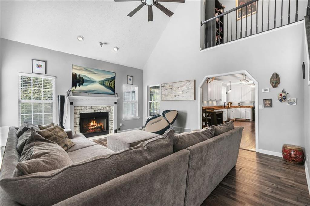 4835 Liberty Road Villa Rica, GA 30180 - Photo 12 of 72 a living room with furniture and a fireplace