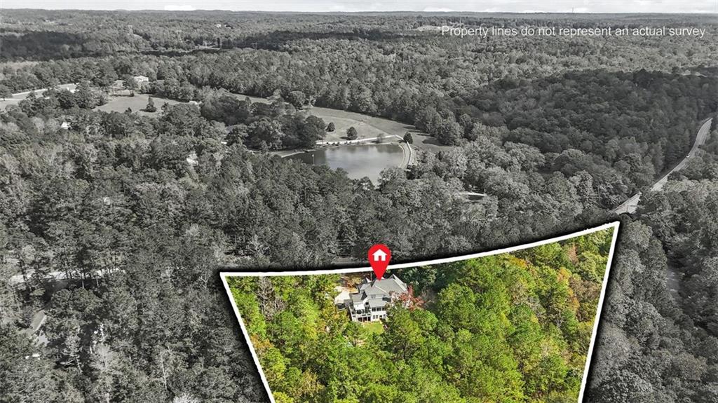 4835 Liberty Road Villa Rica, GA 30180 - Photo 63 of 72 an aerial view of house with yard