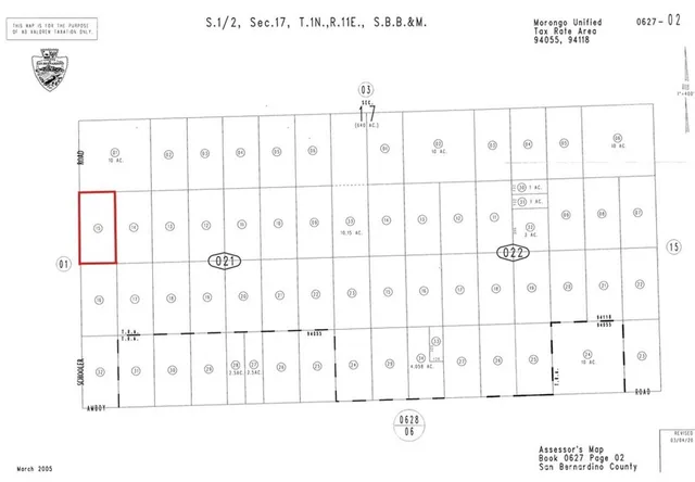 $27,000 | 0 Schooler Road, Twentynine Palms, CA 92277