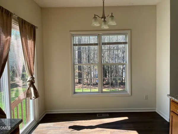 a view of an entryway with a window