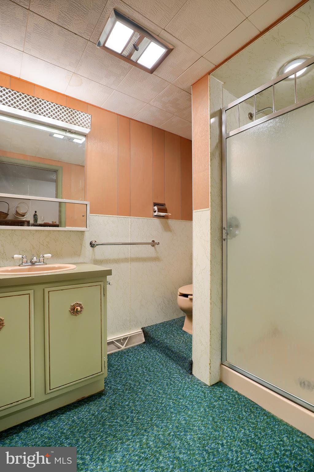 620 South Spruce Street Lititz, PA 17543 - Photo 51 of 57 a bathroom with a granite countertop sink a toilet and a mirror