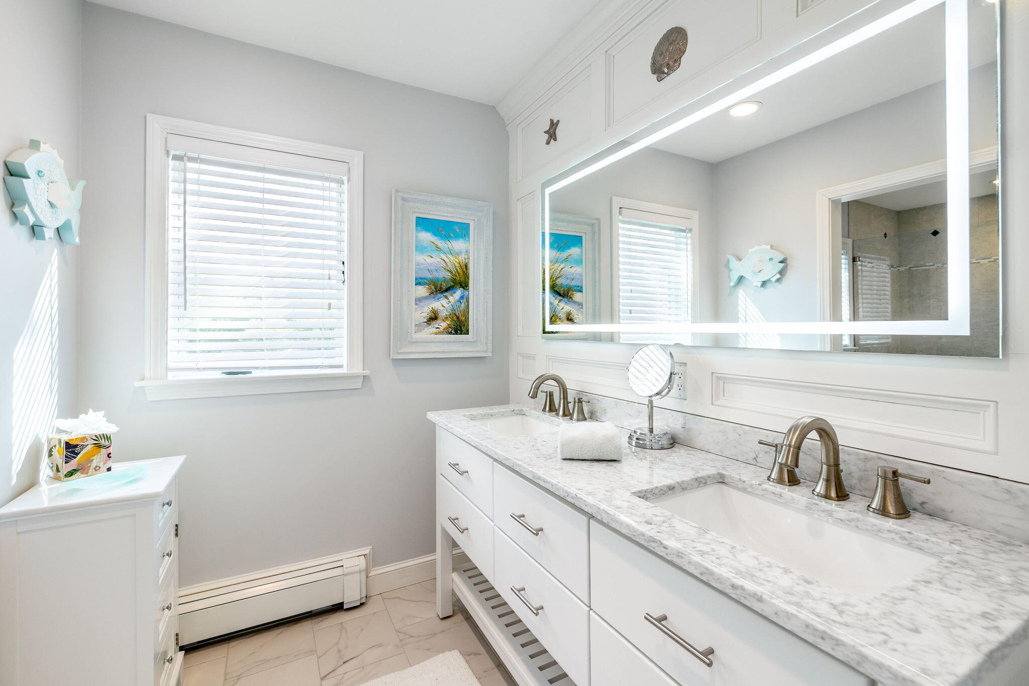 33 Torrey Road East Sandwich, MA 02537 - Photo 17 of 39 a bathroom with a granite countertop sink mirror and window