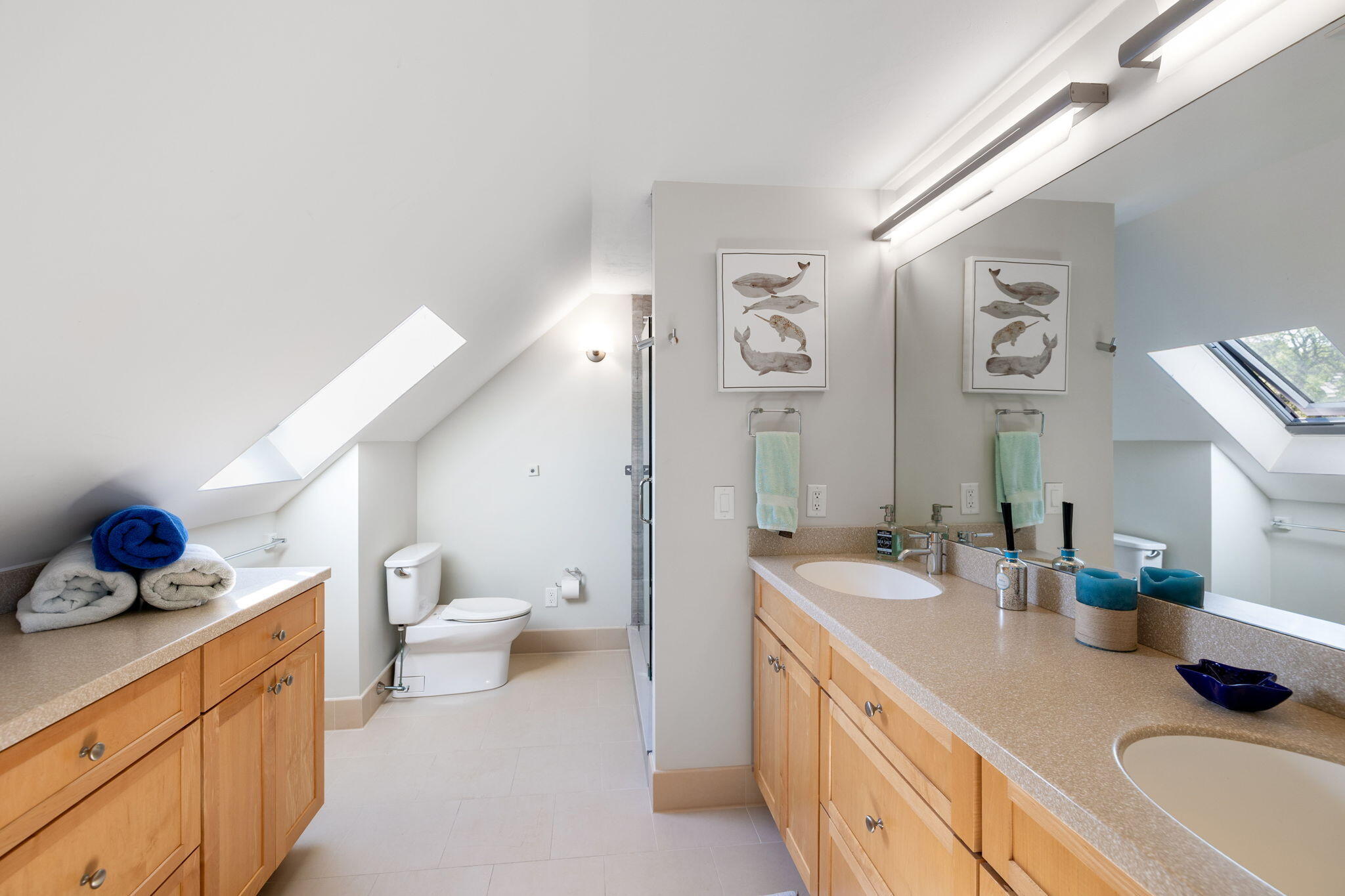 33 Torrey Road East Sandwich, MA 02537 - Photo 23 of 39 a spacious bathroom with a sink a toilet and a mirror