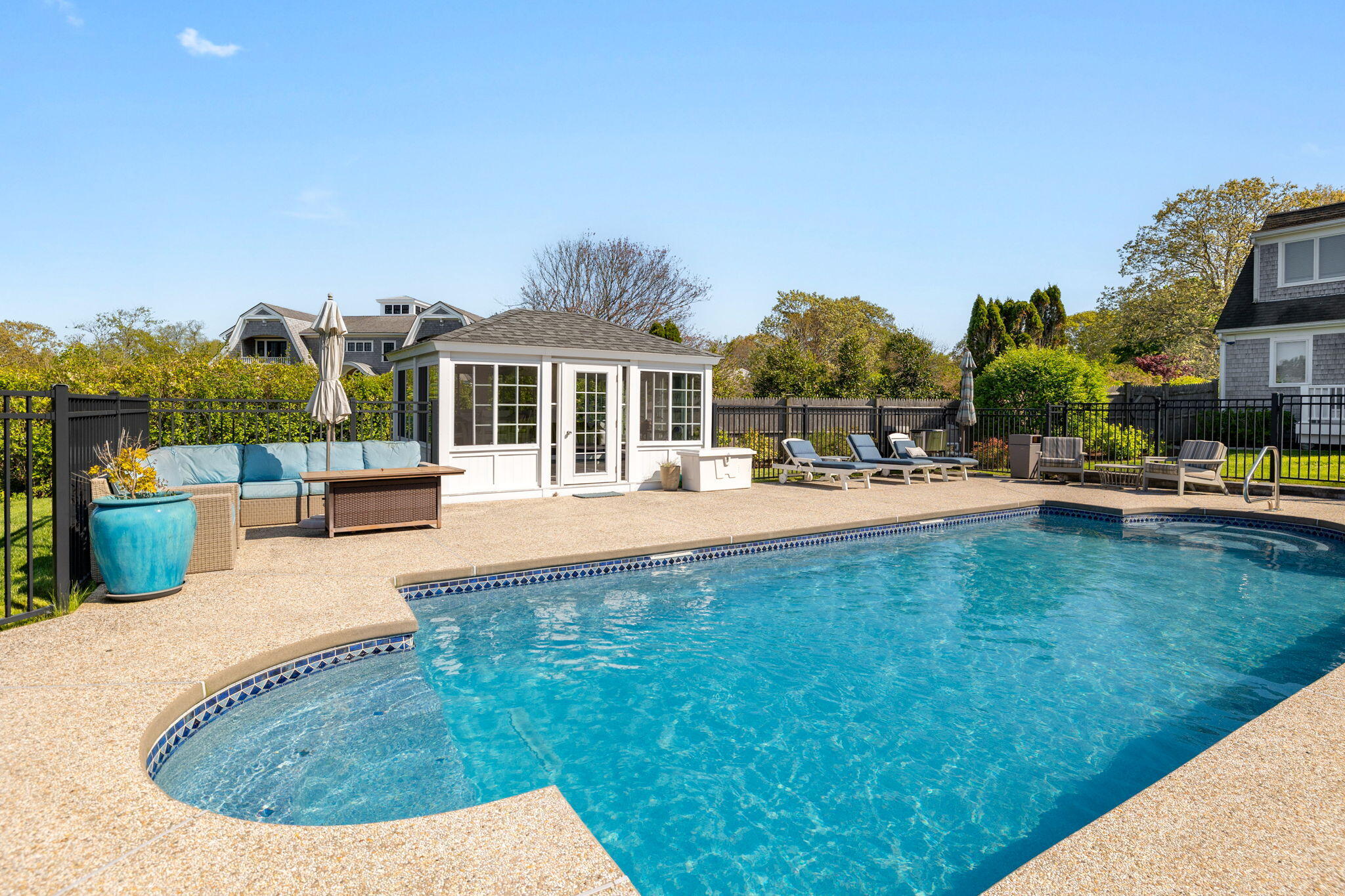 33 Torrey Road East Sandwich, MA 02537 - Photo 31 of 39 a view of a house with a swimming pool