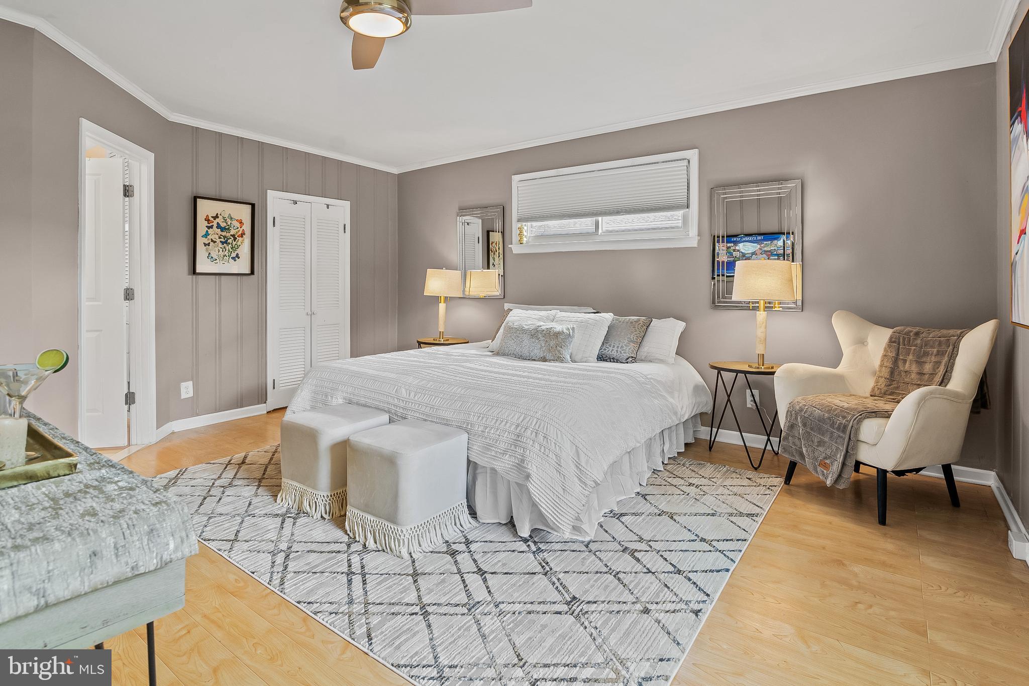 3302 Northbrook Road Pikesville, MD 21208 - Photo 21 of 45 a bedroom with a bed and a couch