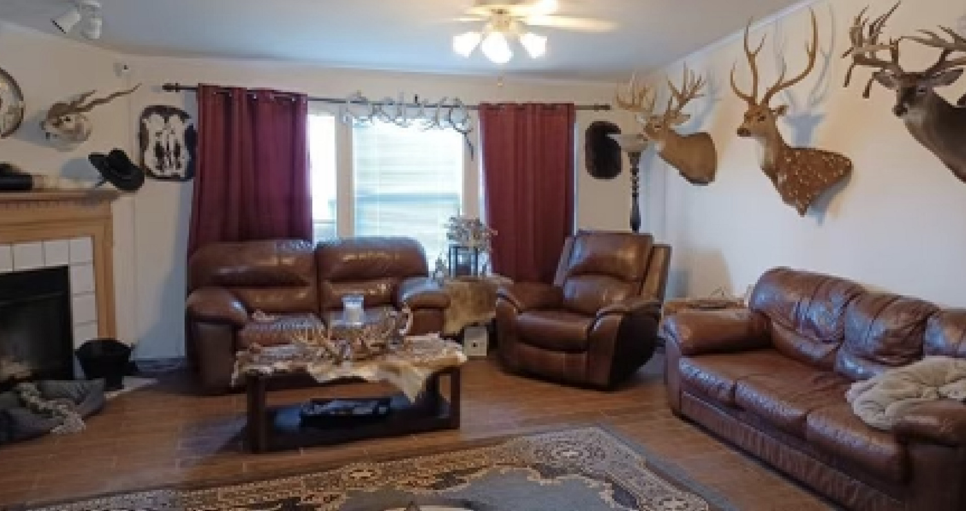 988 Sd 71600 Rocksprings, TX 78880 - Photo 14 of 25 a living room with furniture and a fireplace